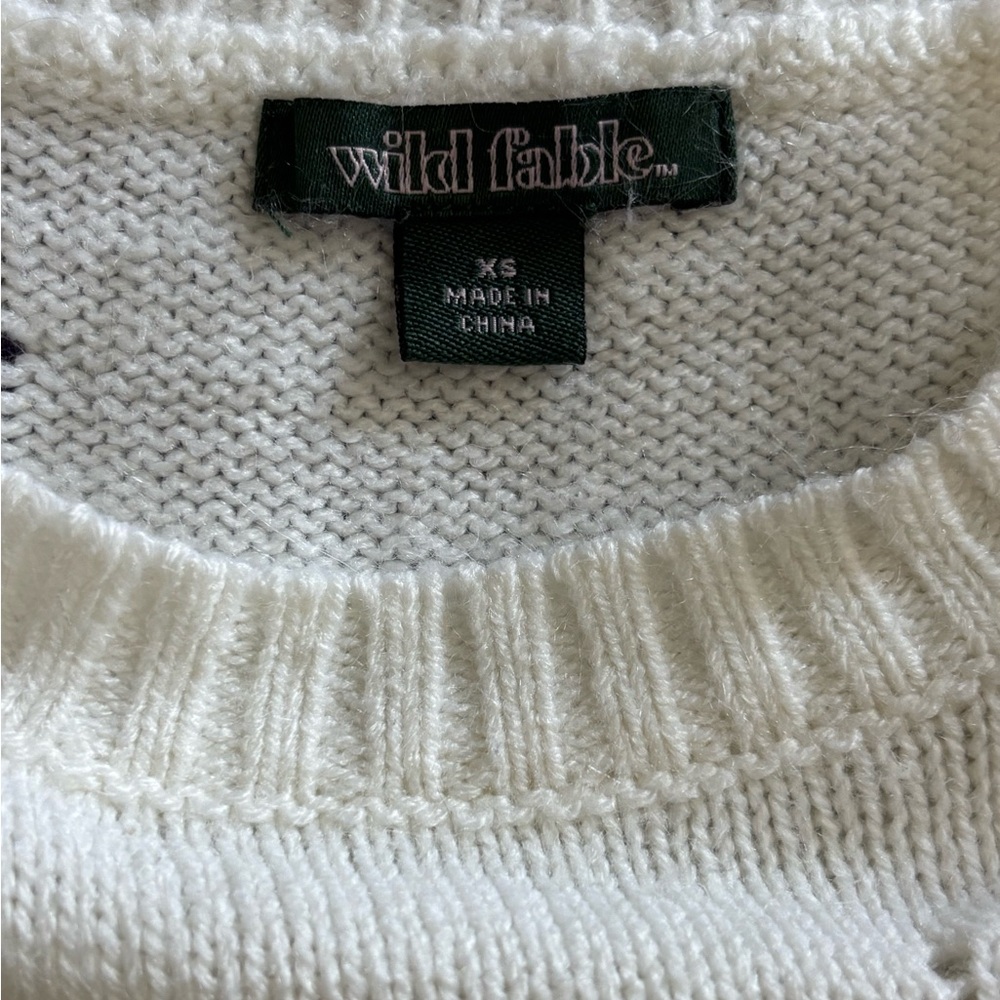 Wild Fable XS Distressed White Knit Tank Top - Picture 7 of 8